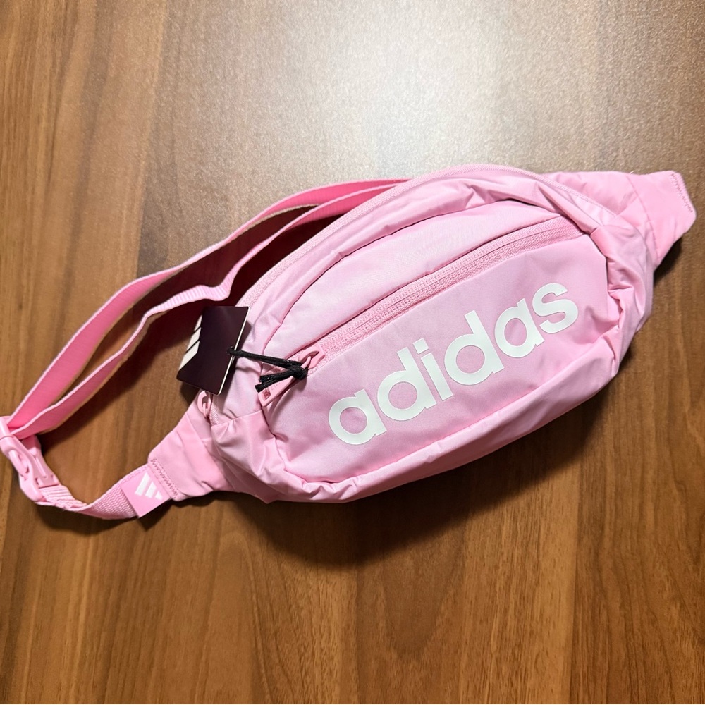 Adidas Pink Waist Bag Fanny Pack Crossbody Belt Bag NWT